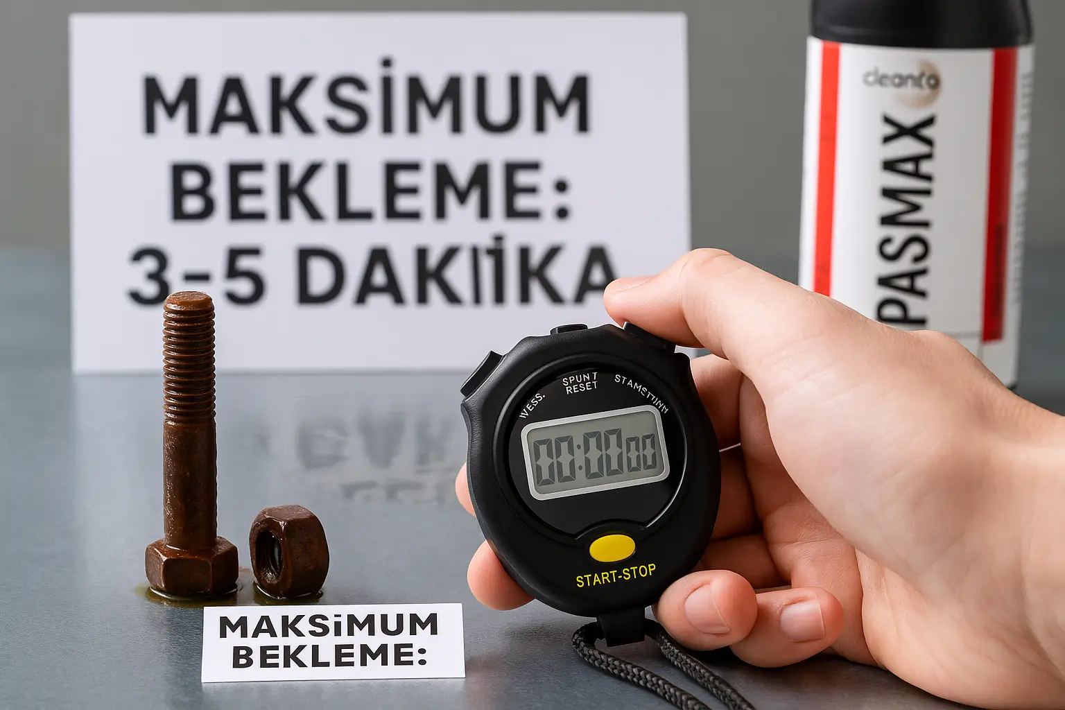 PASMAX uygulandıktan sonra bekleme süresi