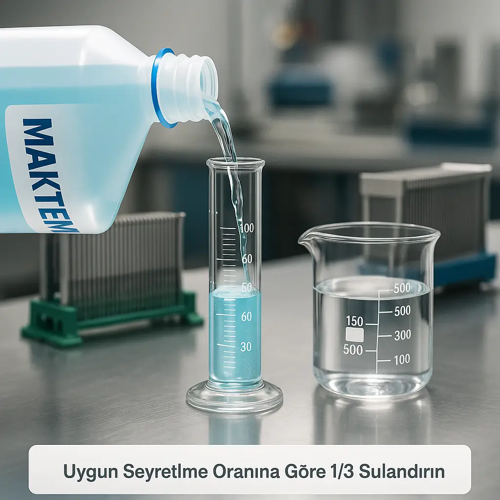 Kir yoğunluğuna göre MAKTEM seyreltme oranını ayarlama