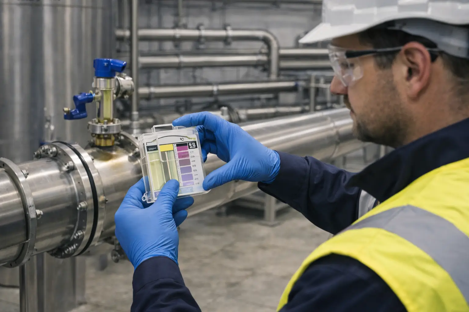 CLEANART CHLORINE XL sonrası içme suyunda serbest klor rezidü ölçümü CLEANART CHLORINE XL uygulaması sonrası endüstriyel içme suyunda serbest klor rezidüsünün ölçülmesi