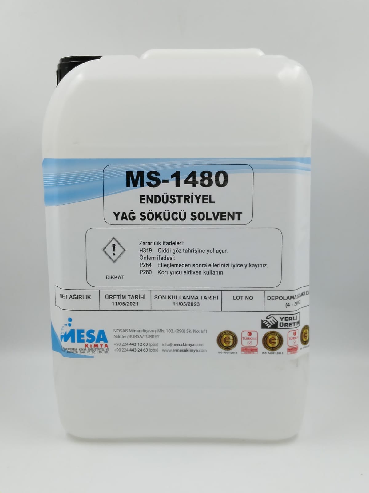 Yağ sökücü solvent MS-1480