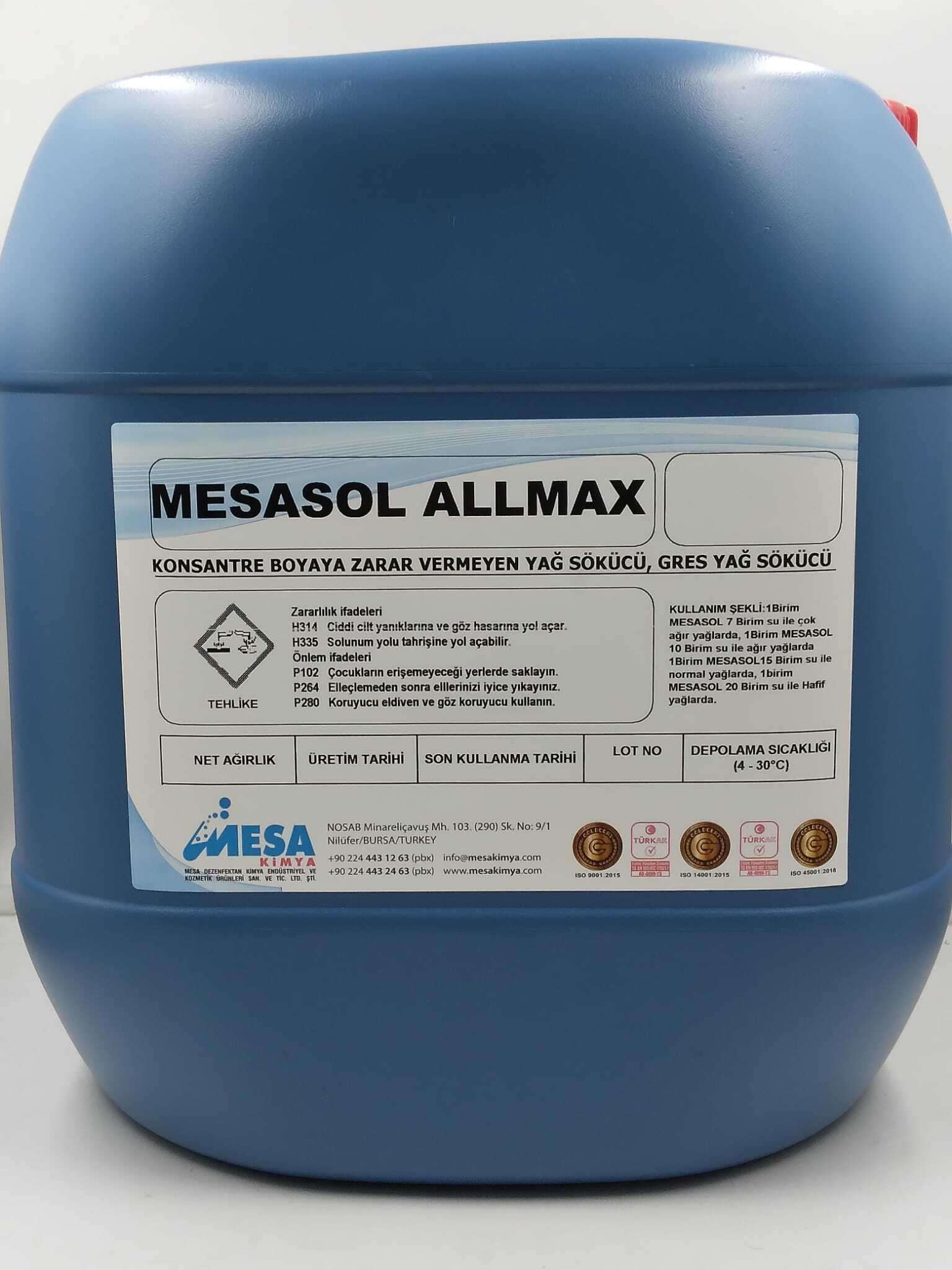 Alüminyum dış cephe temizliği MESASOL ALLMAX