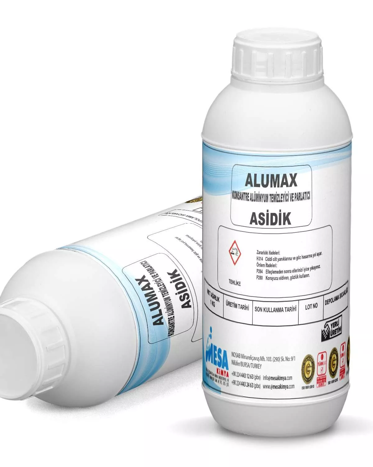 Alüminyum temizleyici parlatıcı Alumax-Asidik